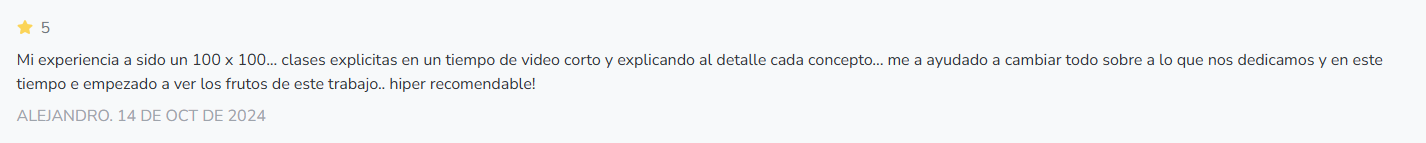 Testimonio alumno Alejandro