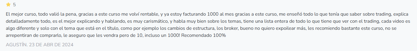 Testimonio alumno Agustin
