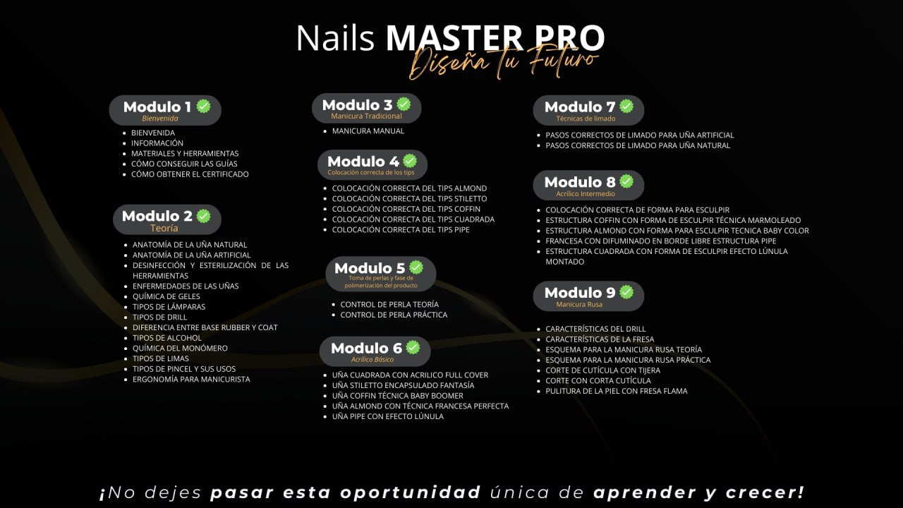 Nails Master Pro | Módulos 1-9