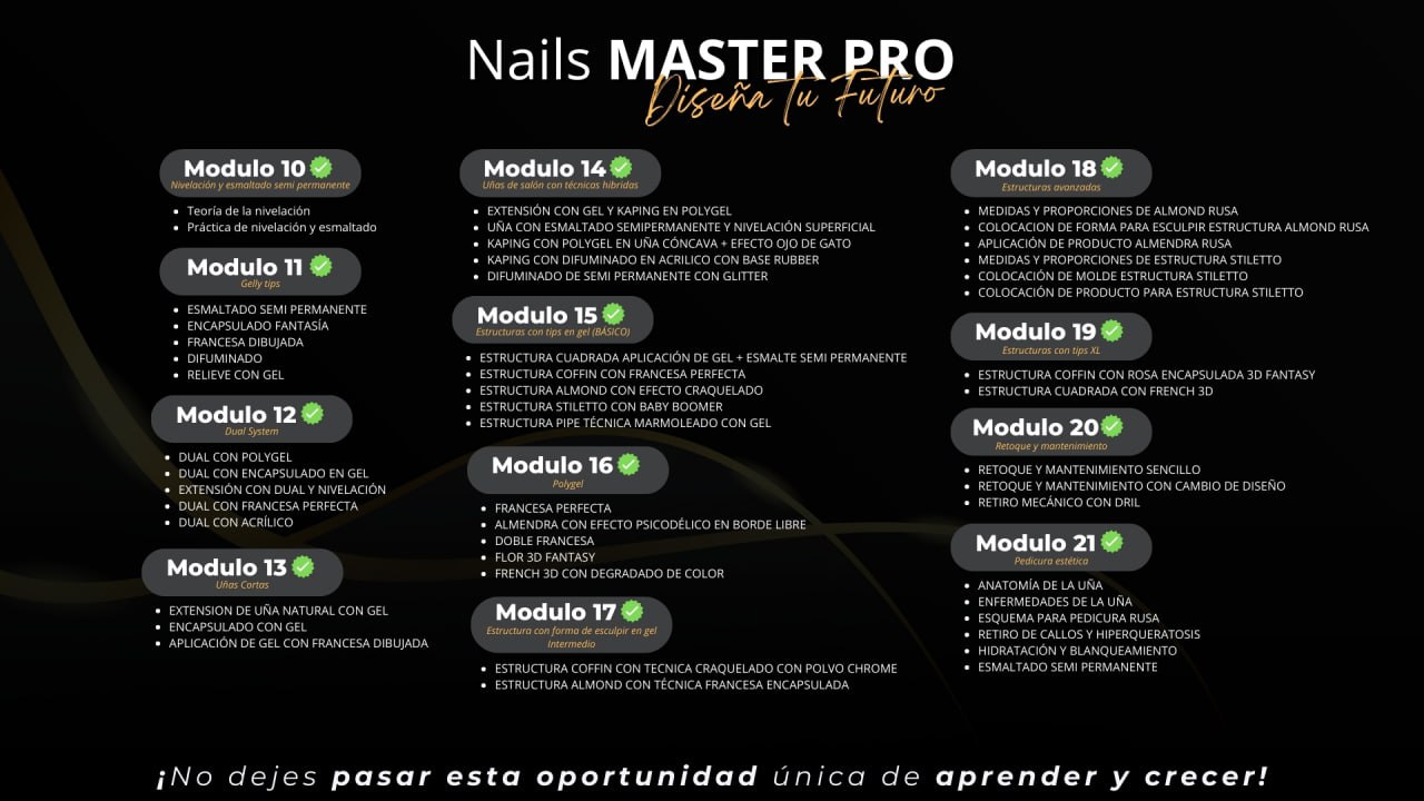 Nails Master Pro | Módulos 10-21