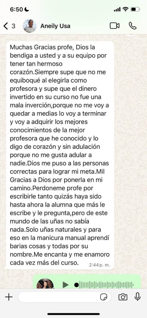 Testimonio Alumna